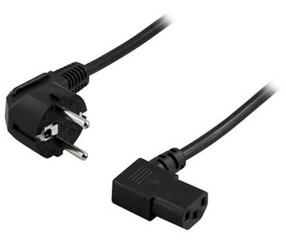 DELTACO Power CEE 7/7 (male) - Power IEC 60320 C13 Black 2m (DEL-109B)