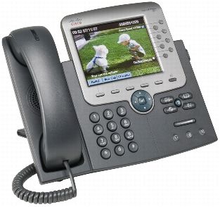 CISCO Unified IP Phone 7975G - VoIP-telefon - SCCP, SIP - silver, mörkgrå - med 1 x användarlicens (CP-7975G-CH1)
