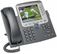 CISCO Unified IP Phone 7975G - VoIP-telefon - SCCP, SIP - silver, mörkgrå - med 1 x användarlicens