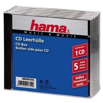 HAMA 1x5 CD-Box Jewel-Case 44744 (44744)