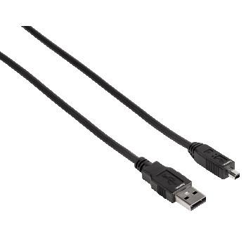 HAMA Kabel USB A-USB Mini B4 Svart 1.8m (00074202)