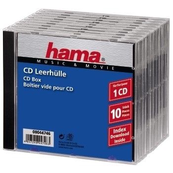 HAMA CD-BOX 10PCS. SHRINKWRAPP (44746)