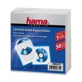 HAMA 1x50 CD/DVD Paper Sleeves white                      62671