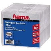 HAMA 1x25 CD-Leerhülle CD-Box- Slim Double                51168