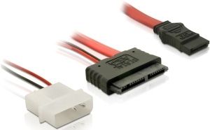 DELOCK Micro SATA adapterikaapeli,  SATA&virta - Micro SATA n, 30cm (84384)