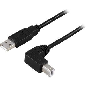 MicroConnect USB 2.0 A-B 2m Angled (50856)