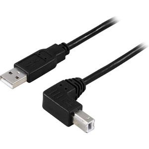MICROCONNECT USB 2.0 A-B 2m Angled (50856)