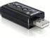 DELOCK USB-ljudkort,  7.1, 3,5mm, volymknappar