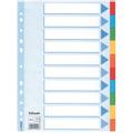 ESSELTE Divider  Card A4 10 tabs Multicolour