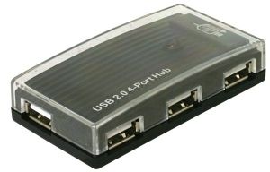 DELOCK HUB USB 2.0 external 4 port 480 Mbit/s (61393)