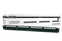 DIGITUS Cat5e PatchPanel. Unshielded 24-port RJ45. 8P8C.