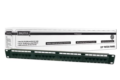 DIGITUS CAT 5E PATCH PANEL UNSHIELDED 24-PORT NS (DN-91524U)