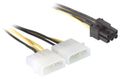 DELOCK Stromkabel Y-Kabel 2x 5,25 > P