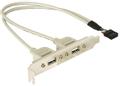 DELOCK Slotblech intern USB 5p