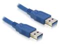 DELOCK Kabel USB 3.0 Stecker A - Stecker A (Blau) Blau