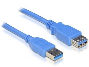 DELOCK Kabel USB 3.0-Verlängerung (Blau) Blau (82538)