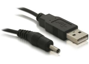 DELOCK Kabel USB Power St.&gt; Hohlstecker 1,5m [bk] (82377)
