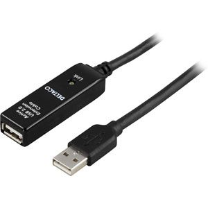 DELTACO USB 2.0 USB extension cable 20m (USB2-EX20M)