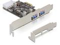 DELOCK IO Delock PCIe 2 Port USB 3.0 inkl. Low-Profile