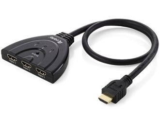 EQUIP HDMI video switch 3 port (332703)