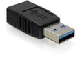 DELOCK Kabel Adapter USB 3.0 A-St.>A-Bu. [bk]