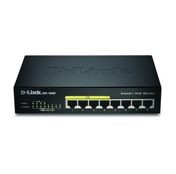 D-LINK Switch/ 8xG+F+ENet RJ45 19" PoE (DGS-1008P/E)