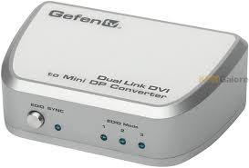 GEFEN Skaalain / Muunnin - Dual Link DVI to Mini DP Converter (GTV-DVIDL-2-MDP)