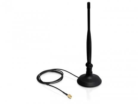 DELOCK SMA WLAN Antenna with Magnetic Stand and Fl (88413)
