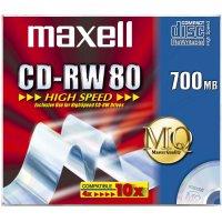 MAXELL CD-RW 80  700MB 1-12X JC 10pac (626001)