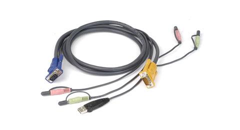 IOGEAR USB KVM kabel 1,8Mtr. (G2L5302U            )