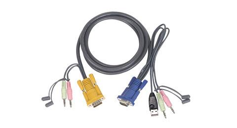 IOGEAR USB KVM kabel 3,0Mtr. (G2L5303U            )
