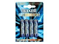 MAXELL BATTERY LR-03 XL 4-PACK SUPER ALKALINE NS (790336)