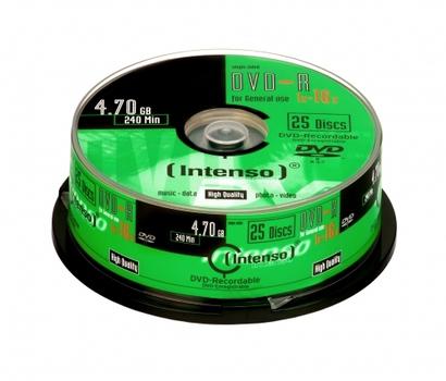 INTENSO DVD-R 4,7 GB, 25er cake (4101154)