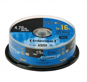 INTENSO 1x25 DVD+R 4,7GB 16x Speed, Cakebox (4111154)