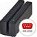 MAGTEK MAGSTRIPE PORT PWR MSR TRACK 1/2/3 RS232 BLACK W/6FT DE9 CABL