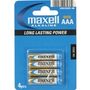 MAXELL Battery Micro AAA 1.5V LR03 Alkaline 4pk Blister