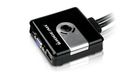 IOGEAR 2-Port Compact USB VGA KVM (GCS42UW6)