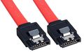 LINDY Internal SATA Cable with Latch 7 Pin Male to Male SATA Cable