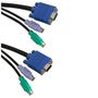 ICIDU KVM Switch Cable 1.8m 2x2 6pMale/15pMale-Female C18