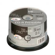 INTENSO 1x50 CD-R 80 / 700MB 52x Speed, printable, scr. res.