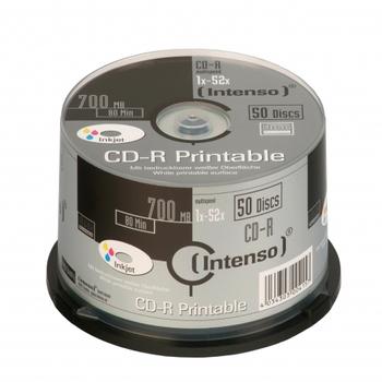 INTENSO CD-R 700MB / 80min printable (1801125)