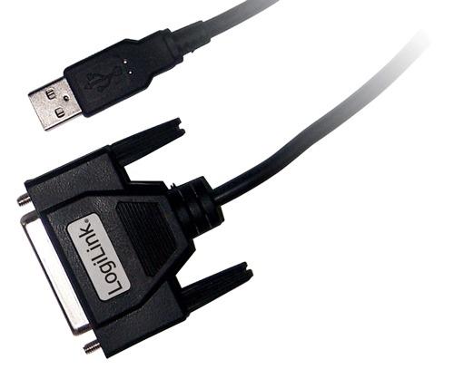 LogiLink - Usb / D-Sub 25 Adapter Cable, 