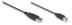 MANHATTAN USB 2.0 AB-kabel 1,8 meter 1 fladt og 1 kvadratisk stik