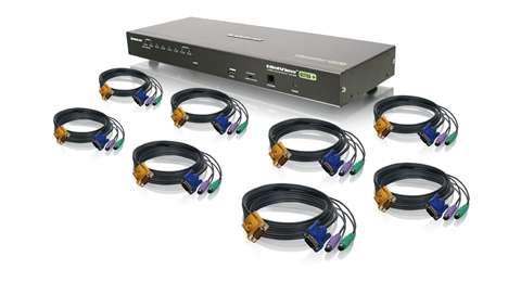 IOGEAR 8-Port Combo VGA KVMP (GCS1808KITP)