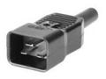 MICROCONNECT IEC Power Adaptor C20 Plug