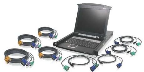 IOGEAR 8-Port 17" LCD Combo KVM (GCL1808KIT)