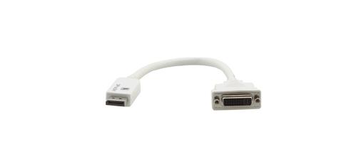 KRAMER DisplayPort - DVI-I (uros - naaras) -adapterikaapeli,  valkoinen (ADC-DPM/DF)