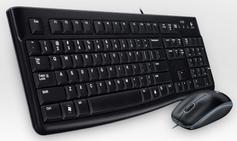 Logitech Desktop MK120 - tastatur- og mussett - Tysk Inn-enhet