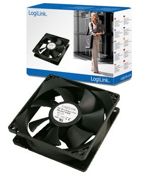 LOGILINK fan 120*120*25mm 31,3 dB black (FAN103)
