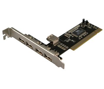 LOGILINK PCI Card USB 2.0 4+1 Port - USB-adapter (PC0028)